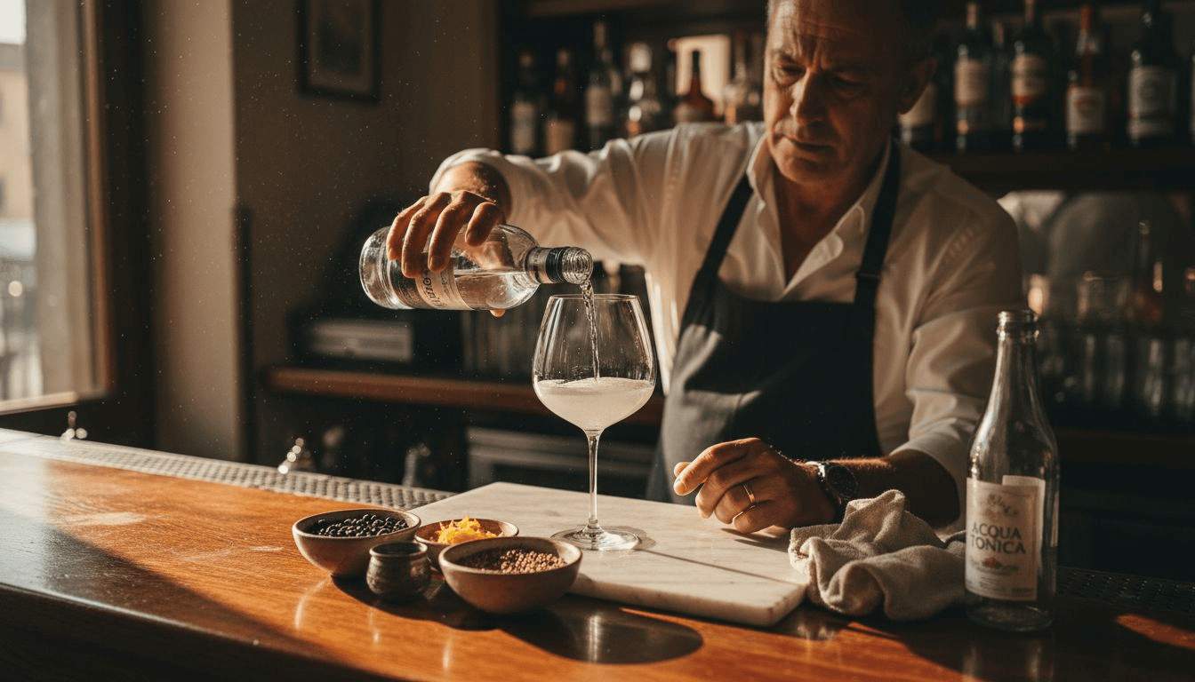 Esperienza sensoriale del gin: viaggio tra aromi e gusti