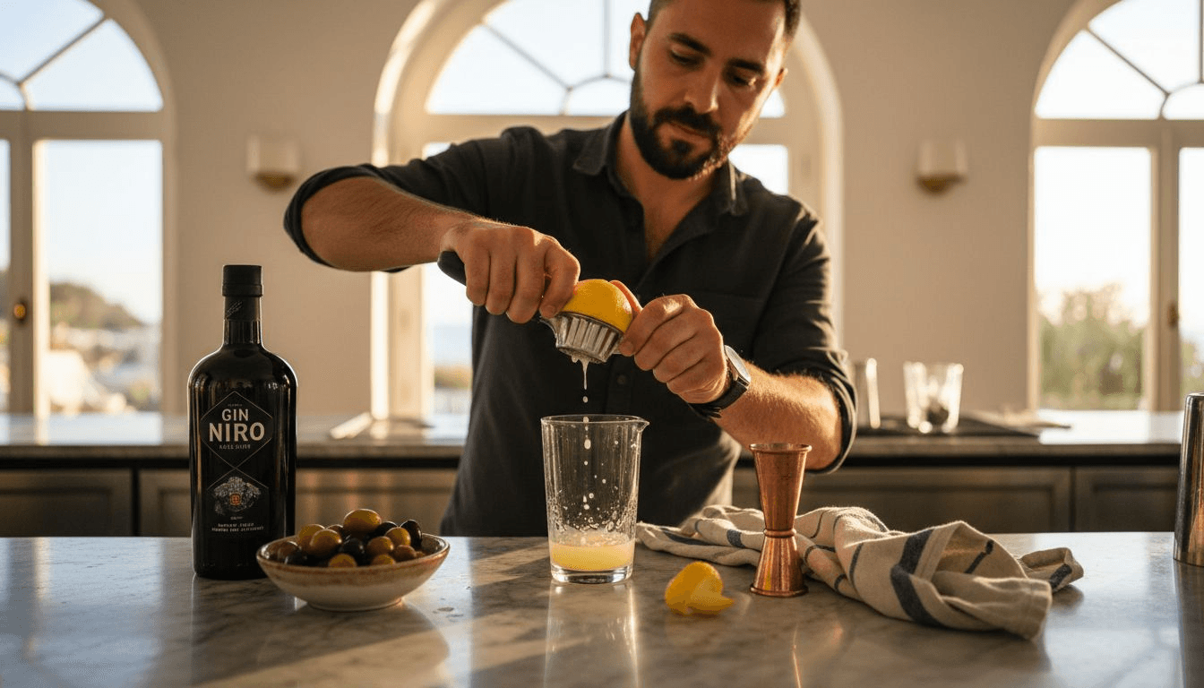 Step by Step Gin Cocktails for Unique Mediterranean Flavor