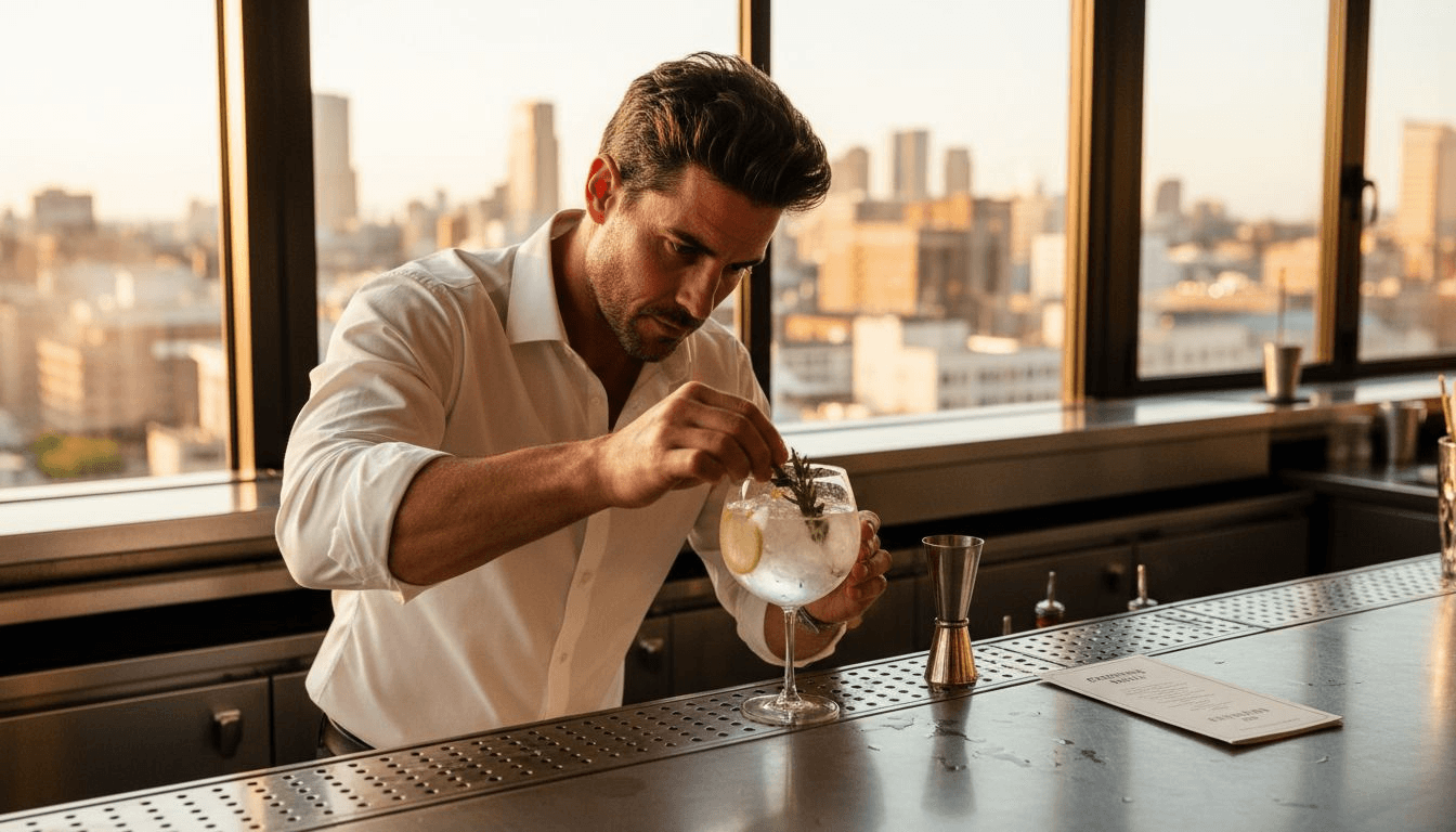 Step by Step Gin Serving for Premium Experiences